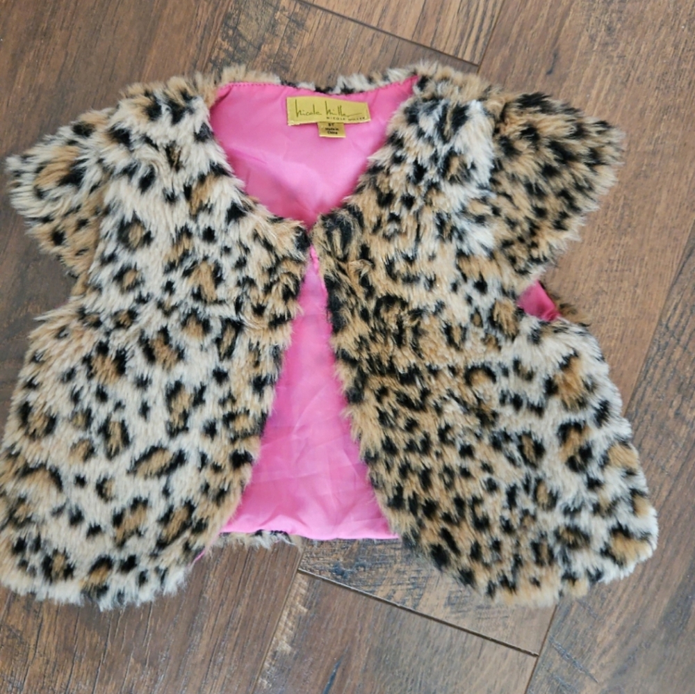 Nicole Miller kids faux fur vest 3T